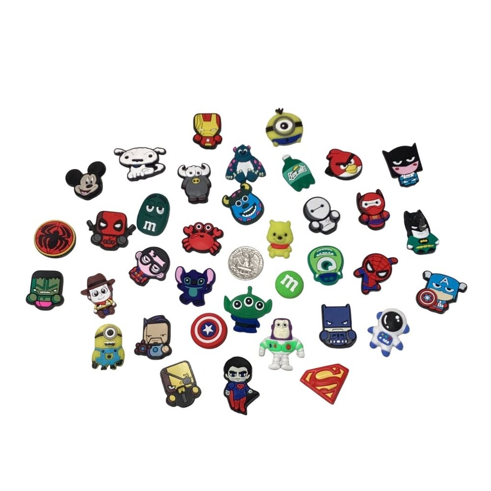 36 pcs Assorted Super Hero's and Icons for Cr-cs New Sealed